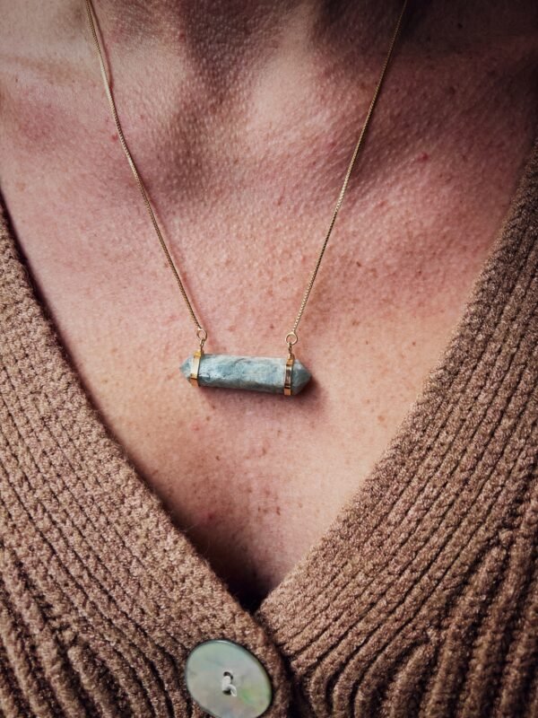 COLLIER EN AIGUE MARINE