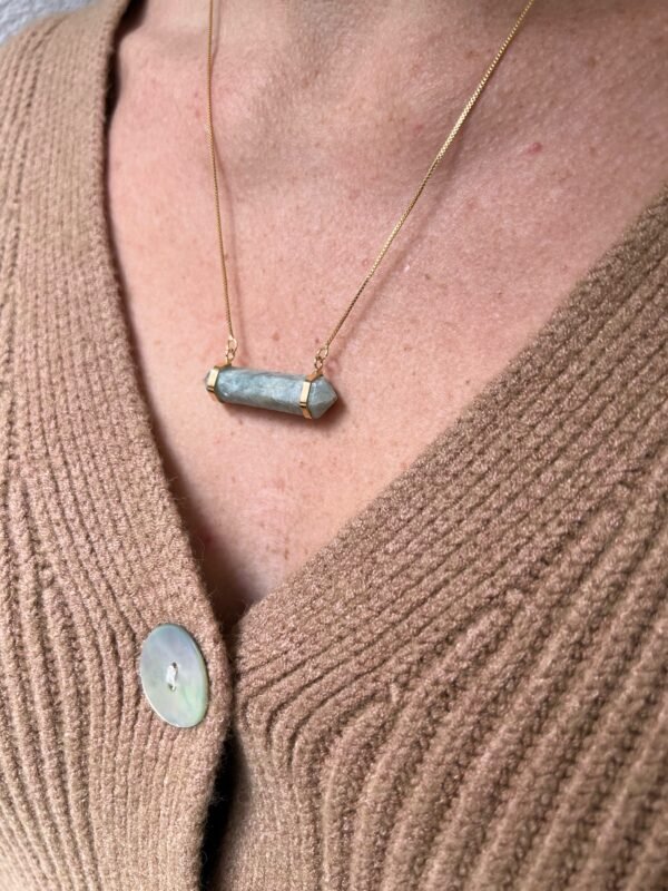 COLLIER EN AIGUE MARINE