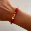 BRACELET EN AGATE ROSE