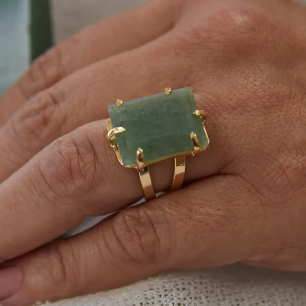 BAGUE EN AVENTURINE