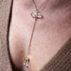 COLLIER  DOUBLE EN CRISTAL DE ROCHE