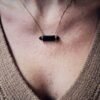 COLLIER BARRE EN OBSIDIENNE