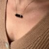 COLLIER BARRE EN OBSIDIENNE