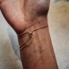 BRACELET CORDON EN QUARTZ ROSE