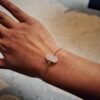 BRACELET CORDON EN QUARTZ ROSE