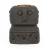 Statuette Protectrice Noire – Porte-bougie Spirituelle en Pierre