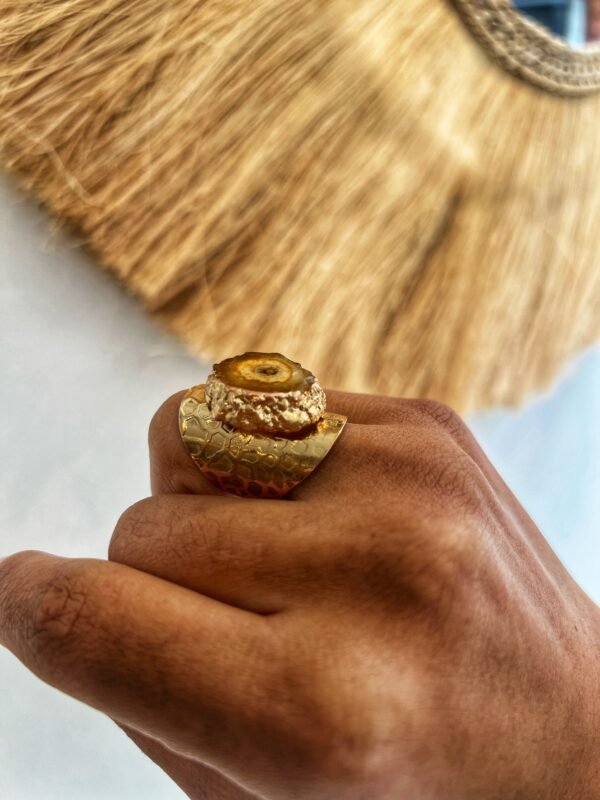 Bague en Citrine – Pierre de Joie, d’Abondance et de Rayonnement