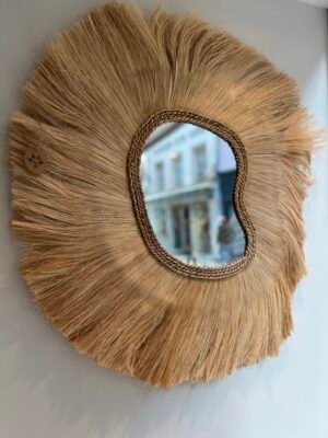 IMG_6789 Grand Miroir Naturel en Fibres Végétales – 80x90 cm