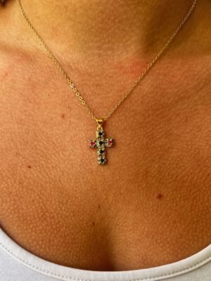 IMG_6814 Collier Croix Arc-en-Ciel – Protection et Harmonie des Chakras