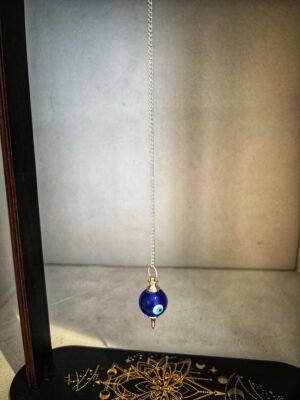 IMG_7086 Pendule Œil Protecteur Bleu en Verre – Protection & Intuition