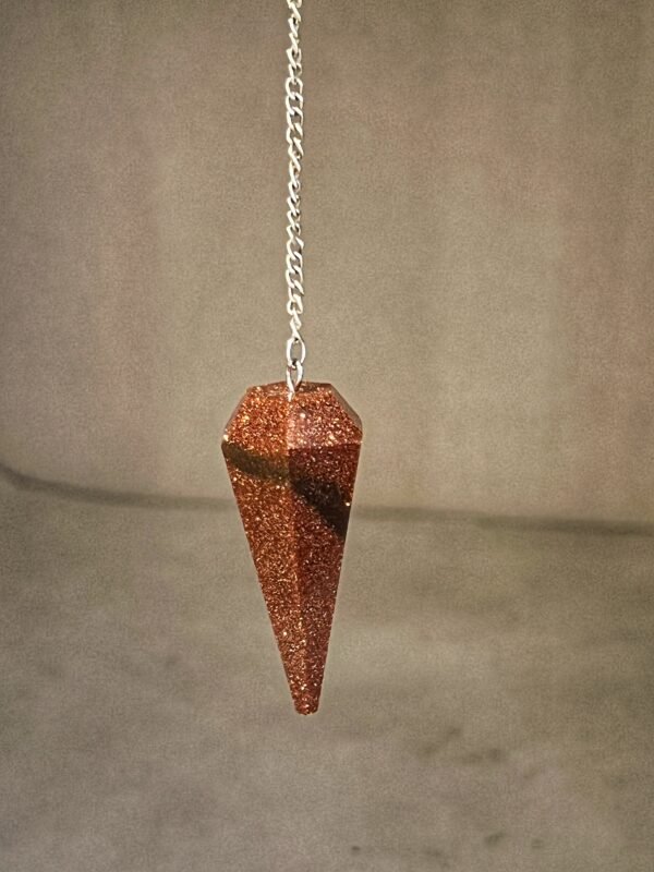 Pendule en Pierre de Soleil – Énergie, Joie et Confiance intérieure